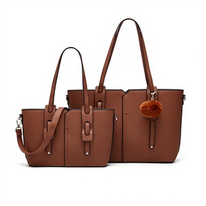 Bolso Tote de Gran Capacidad con Cierre, Color Sólido, para Viajes Diarios, Diseño Moderno, Material de Poliéster, Nuevo Estilo para Mujer - Product Image 1