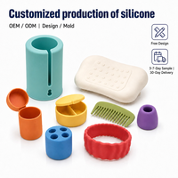 Moule en caoutchouc silicone personnalisé, fournisseur OEM ODM, haute qualité, longue durée de vie, anneau de décoration, cylindre pour pinceaux de maquillage