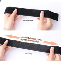 Bande élastique sans boucle à velcro, haute élasticité, auto-adhésive, avec boucle de fixation, pour la taille, le poignet, la jambe, sangle médicale