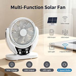 Upgraded English Solar Camping <b>Fan</b> <b>Light</b> Solar Charging <b>Fan</b> Solar Camping <b>Light</b> - Product Image 1