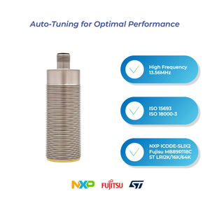 Промышленный интегрированный <span class=keywords><strong>RFID</strong></span> считыватель FineJoin D1646T 13,56 МГц ISO15693 металлическая антенна PoE Modbus TCP IP для MES - Product Image 5