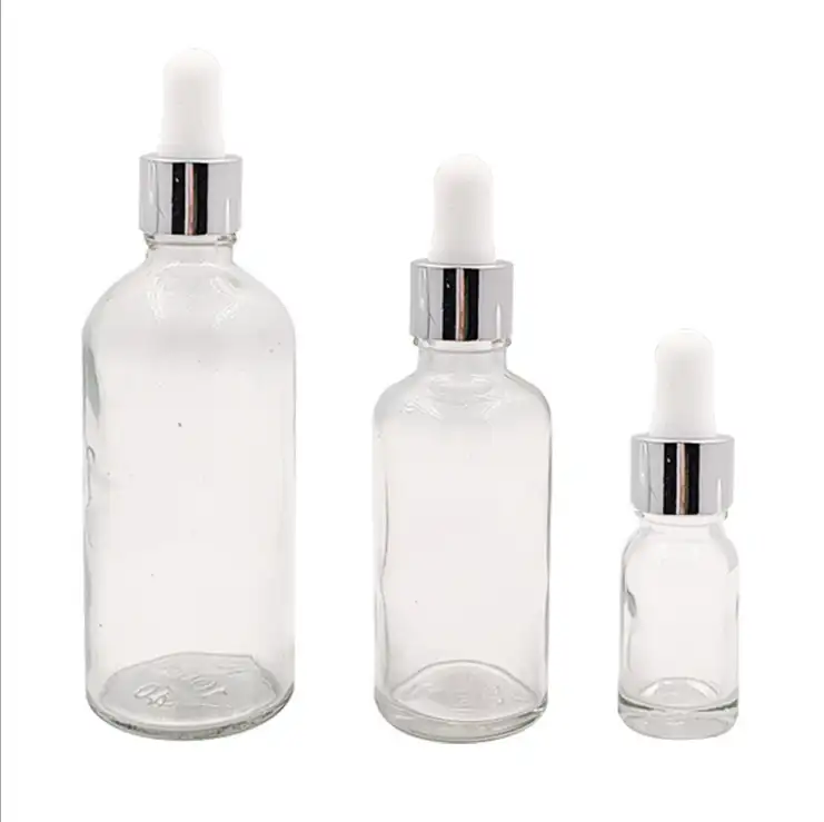 Garrafa de vidro de 5ml, 15ml, 20ml, 30ml, 50ml, 100ml, usado na indústria cosmética