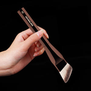 <span class=keywords><strong>HOURGLASS</strong></span>-Brocha para base líquida, brocha de maquillaje de fibra suave en ángulo, crema profesional para base, herramienta de belleza para mezcla cosmética, 22 # - Product Image 2