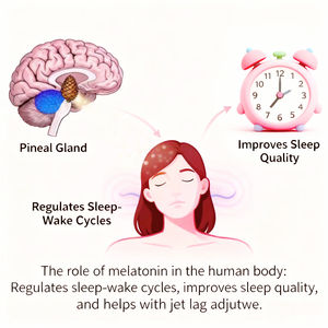 Strip Oral Pendukung Tidur Alami Melatonin dan GABA untuk Kecemasan Insomnia Penyerapan Cepat Ideal untuk Kerja Shift dan Perjalanan - Product Image 3