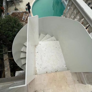 VIKO Escalier incurvé en ardoise blanche pure de qualité supérieure Escalier en colimaçon Escalier extérieur - Product Image 2