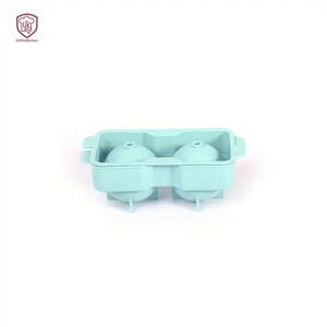 <span class=keywords><strong>Prix</strong></span> d'usine Shenzhen – Moule à glaçons et à glaces en silicone écologique <span class=keywords><strong>de</strong></span> qualité maternelle et infantile à 2 cavités avec logo personnalisé - Product Image 3