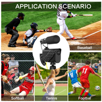 Funda Protectora Impermeable para Lente de Cámara con Soporte para Valla de Eslabones y Soporte de Zapata Fría para Logitech Mevo Start para Deportes y Juegos