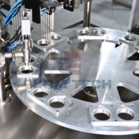 Machine automatique de remplissage et de scellage de gobelets LOM pour yaourts, jus, café, gobelets en papier en plastique
