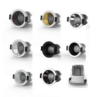 DGLUX Downlight LED Encastrable 7W 10W 20W Anti-éblouissement Dimmable Spot de Plafond CRI 90 DALI Triac 0-10V Tuya Intérieur