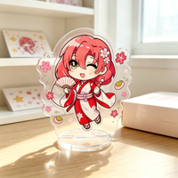 Support de table en acrylique épaissi, couleur personnalisée, écologique, pour anime, dessin animé, remise de diplôme, Noël, impression offset UV, motif Amour Musique