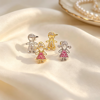Produit Tendance TX 2027 : Boucles d'oreilles plaquées or, clous d'oreilles tendance, bijoux de piercing en laiton pour femme, usage quotidien, Yiwu