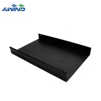Couvercle de dissipateur thermique d'amplificateur de boîtier anodisé par extrusion en aluminium de haute qualité boîtier de dissipateur thermique extrudé fabricant 100x60x15mm