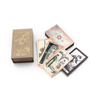 Cartes de tarot de haute qualité, impression personnalisée professionnelle, Oracle avec boîte, dorure à chaud, bord doré