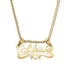 Collar Personalizado con Colgante de Letra, Cadena para Clavícula, Regalo de Navidad, Chapado en Oro de 18K, Acero Inoxidable - Product Image 1