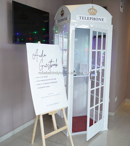 Cabina Telefonica Audio Personalizzata Bianca Beige Tortora per <span class=keywords><strong>Libro</strong></span> degli Ospiti, Stand per Matrimoni ed Eventi - Product Image 6
