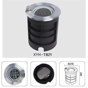 Lumière LED encastrée au sol, extérieure, étanche IP68, en acier inoxydable, RGB, angle de faisceau réglable, ronde, pour terrasse, jardin, encastrée dans le sol - Product Image 6