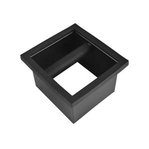 Boîte à déchets de café rectangulaire en acier inoxydable CAFEMASY pour cafétéria - Product Image 1