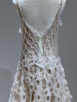 Robe de mariée classique coupe trapèze pour la mère de la mariée, style corset, ornée de perles, idéale pour la plage, romantique, avec fleurs, grande taille, antistatique