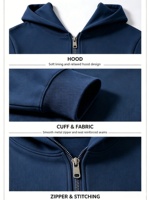 Sweat-shirt à capuche zippé surdimensionné en molleton bouclette 420 GSM, personnalisable avec logo, épais, style streetwear unisexe, vente en gros OEM ODM