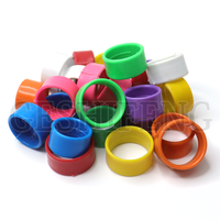 Anneaux de pattes en plastique pour poussins Geshifeng à prix réduit, anneaux de pattes pour oiseaux, poulets, étiquettes, couleurs mélangées, anneaux de pattes pour volailles