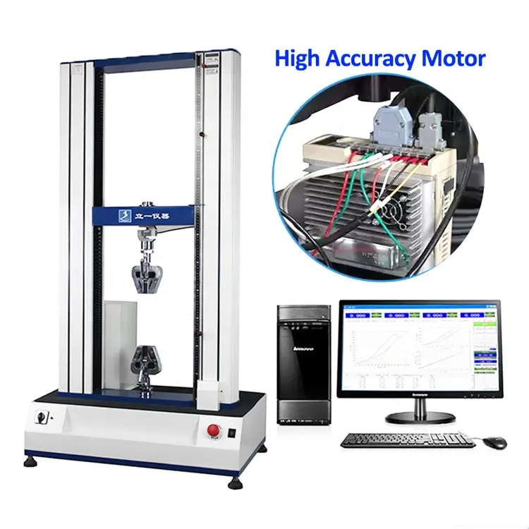 Liyi Terkomputerisasi 50 KN Elektronik Ultimate Tensile dan Kekuatan Tekan Universal Testing Machine Tensile Tester Harga