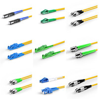 Câble de raccordement en fibre optique 10ft 30ft 50ft 100ft 150ft avec connecteurs SC/LC/ST/FC APC UPC Duplex Simplex LSZH