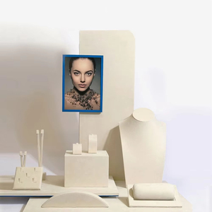 Thời trang mới 2025 đồ trang sức hiển thị cửa hàng đồ trang sức sang trọng hiển thị đạo cụ đen sợi nhỏ đồ trang sức đứng hiển thị bộ - Product Image 2