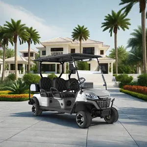 48V Motor CE Certificate Electric Golf Cart 4 Seater For Tourist Holiday Resort Luxurious Electric Golf Cart For Adults