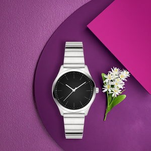 นาฬิกาข้อมือผู้หญิง Seiko ทรงเหลี่ยม สไตล์ธุรกิจ เรียบหรู ดูวินเทจ กันน้ำ 10 เมตร สายสแตนเลส สตีล  ระบบควอตซ์  หน้าปัดกระจก - Product Image 4