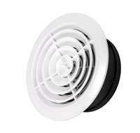 Évent de jet d'anneau rond de radiateur circulaire en aluminium de conception moderne et de haute qualité pour l'atelier d'entrepôt et le jardin extérieur