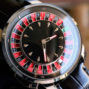 Montre mécanique de luxe HANBORO pour homme, collection Carousel, design Gambler, cadran numérique, résistante à l'eau, bracelet en cuir, remontage automatique - Product Image 2