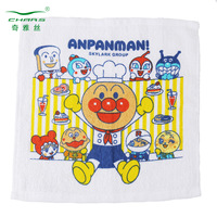 Serviette de toilette carrée personnalisée avec logo, 100% coton, teinture réactive, impression velours découpée, impression recto simple, serviette de toilette carrée pour enfants en coton