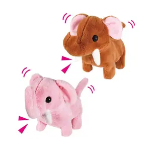 Оптовая продажа, детский подарок, плюшевая игрушка, ходячие животные, Электрический звуковой слон