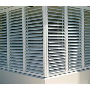 Persiennes <span class=keywords><strong>d</strong></span>'<span class=keywords><strong>air</strong></span> en aluminium avec système de drainage pour la ventilation et la protection des murs - Product Image 1