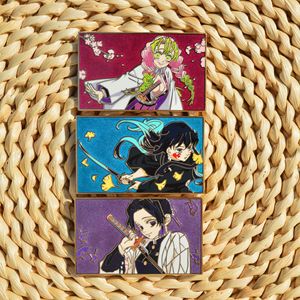 9 Nuevos Diseños de Insignias de Metal Cloisonné de Anime Demon Nine Hashira de Alta Calidad de 6 cm, Artesanía en Metal para Decoración de Mochilas y Ropa - Product Image 4