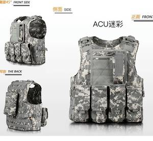 เสื้อกั๊กยุทธวิธีแบบปรับได้พร้อมกระเป๋าติดตัวและช่องใส่แผ่นเกราะ - Product Image 4