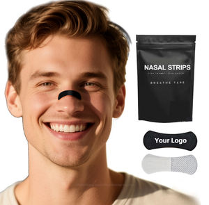 Bandes de sommeil anti-douleur au parfum personnalisé HZL Bande buccale Bande nasale extra forte pour le ronflement pour la respiration - Product Image 1