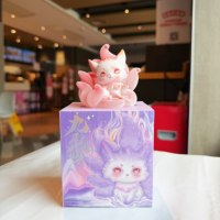 Vente en gros : Boîte mystère authentique, figurine de renard à neuf queues immortel floqué, adorable objet de collection pour décoration de bureau, idéal pour un anniversaire