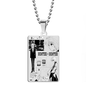Anime HUNTER x HUNTER Collier Killua Kurapika <span class=keywords><strong>Hisoka</strong></span> Titanium Steel Pendant Halloween Fashion Man Woman <span class=keywords><strong>Cosplay</strong></span> Accessory Gifts - Product Image 5
