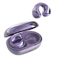 Écouteurs sans fil magnétiques à clip d'oreille, commande tactile, conception sportive 5.3, faible latence, chargement magnétique, 5-10 heures d'autonomie