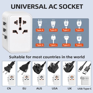 Worldplug CE/FCC <span class=keywords><strong>65W</strong></span> gan PD sạc nhanh quốc tế cắm <span class=keywords><strong>Adapter</strong></span> phổ Travel <span class=keywords><strong>Adapter</strong></span> - Product Image 3