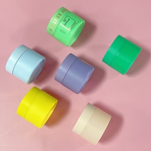 High Quality Personalized Cosmetic 30g 50g 100g Matte Green Skin Care Jars Care Face Cream Jar Glass with Lid - Product Image 5