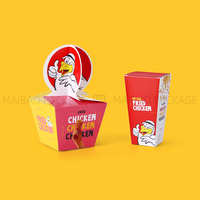 Boîte à hamburger personnalisée en carton résistant à la graisse, boîte à poulet frit, plateau à frites, emballage pour la restauration rapide à emporter