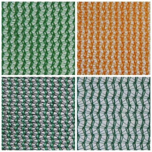 Filets de paintball 6x100 3x100 <span class=keywords><strong>en</strong></span> maille <span class=keywords><strong>plastique</strong></span> noire/verte pour clôture de protection extérieure - Product Image 3