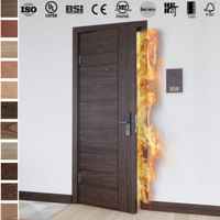 Portes coupe-feu internes aux normes australiennes pour les maisons Portes isoplanes intérieures des chambres d'hôtel et d'appartement Porte coupe-feu de 90 minutes pour appartement