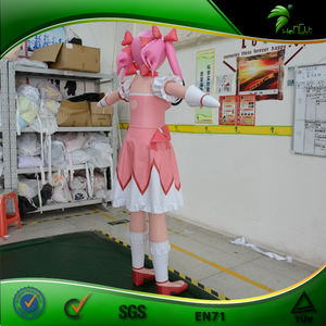 Figurine gonflable rose de dessin animé Hongyi Toy, modèle féminin en <span class=keywords><strong>ballon</strong></span> - Product Image 5