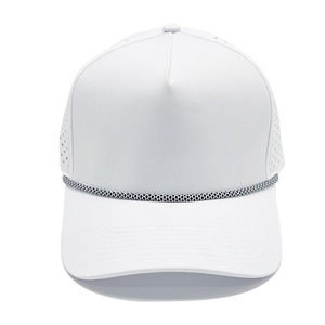 Casquette <span class=keywords><strong>de</strong></span> baseball personnalisable vierge à 6 panneaux, perforée, style trucker, calotte structurée, réglable, vente en gros, OEM, faible MOQ - Product Image 1