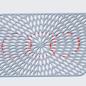 Zhixi Silicone Kitchen Sink Drain Mat Rectangle Geometric Non-Slip Heat Resistant Dish Drying Mat - Product Image 4