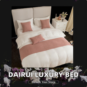 Parure de lit de luxe DaiRui pour hôtel 5 étoiles, tailles King et Queen, garnissage en polyester teint en fil moderne et écologique, 200 fils au pouce carré - Product Image 3