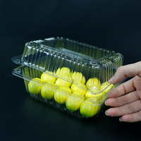 Plastic Vers Fruit Doos Verpakking, Wegwerp Plastic Clamshell Voedselcontainers Afhaalmaaltijden Salade Container Pp P P